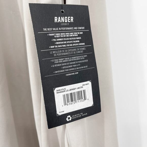 FFox Racing Ranger Jectr Long Sleeve Jersey MTB Men's XL NEW NWT - Picture 5 of 5